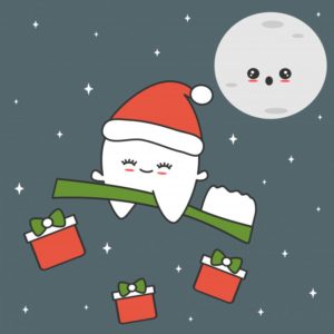 Christmas toothbrush illustration